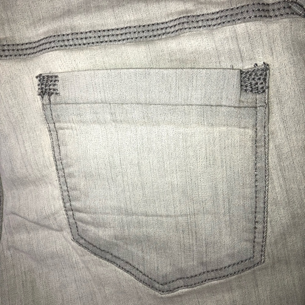 FREE PEOPLE UO Light grey skinny ankle jeans Sz 31 - Picture 9 of 9